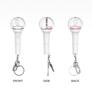 IVE Official Light Stick Mini Keyring K-POP Fanlight Keychain