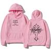 Lady Gaga Fashion Hoodies Lady Gaga MAYHEM Cross Cutoff Print Sweatshirt Fall Retro with Hooded Clothing Unisex Loose Streetwear