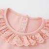 Malwee Summer Cotton Princess Dress - Solid Color, Short-Sleeved for Girls