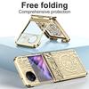 Vivo X Flip Phone Case Full Coverage Shockproof PC Leather Cover With Smooth Hinge Design Foldable Smartphone