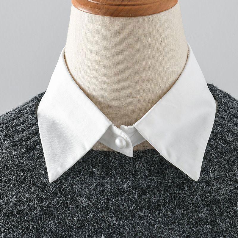 White Stand Collars Detachable Fake Collar Simplicity Fashion Faux False Collar for Women Girls