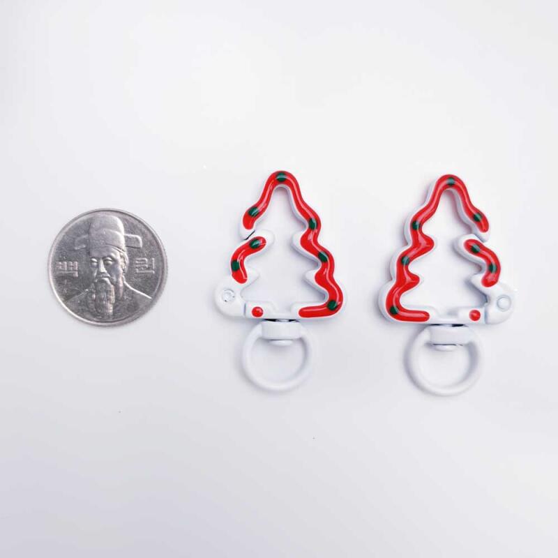 Akcesoria do breloków obrotowych choinka