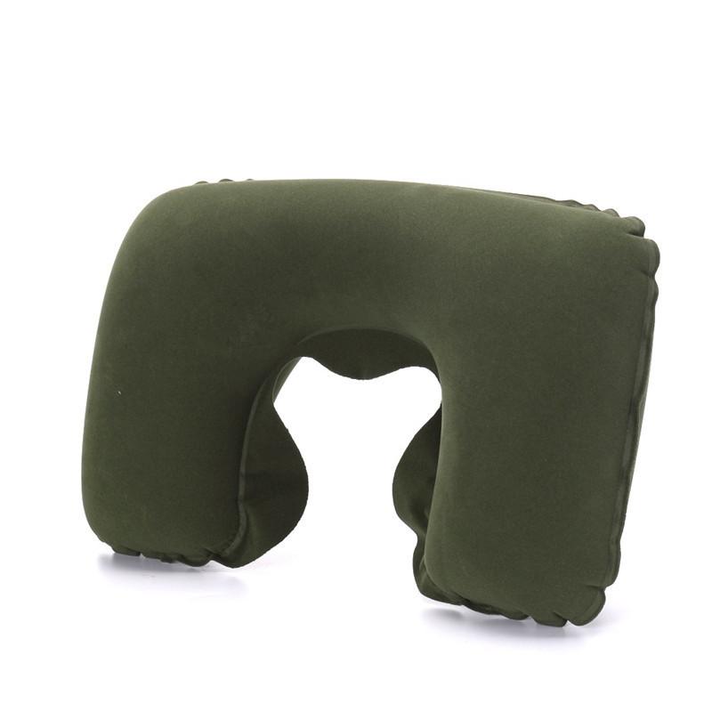 Functional Inflatable Pillow Inflatable Outdoors U Shaped Travel Pillow Car Head Neck Rest Air Cushion for Travel Neck Pillow