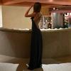 2026 European Summer Women's Polka Dot V-Neck Spaghetti Strap Backless Dress