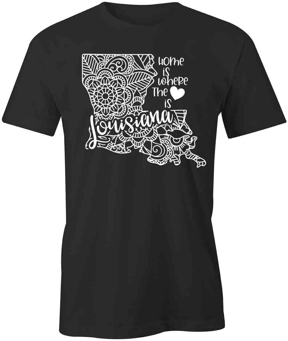 State Mandala Louisiana Short-Sleeved Cotton CLOTHING AMERICA HEART S1BSA812 S