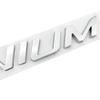 AGET4 3D Zinc Alloy Metal TITANIUM Logo Chrome Emblem Badge Decals Car Sticker Auto Tail Stickers for Ford Focus 2 Fiesta Kuga EDGE