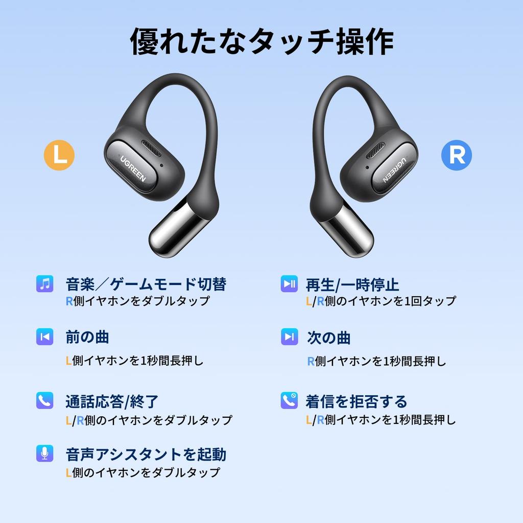 UGREEN HiTune S7 Bluetooth Wireless Earphones Latest Titanium Drivers 28 Hours of Playtime Noise Cancelling Technology IPX5 Sound DNN Noise Dual