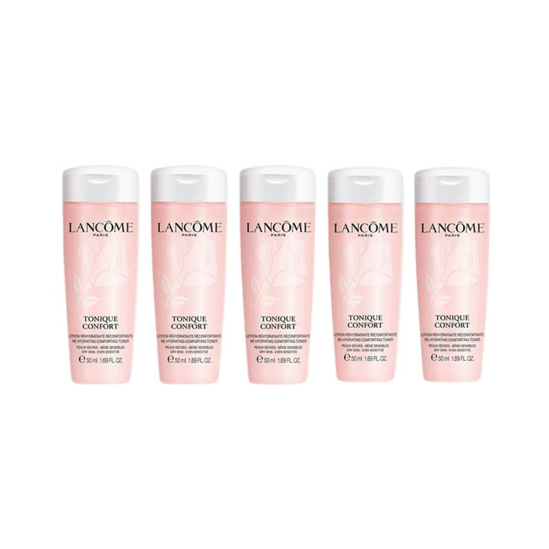 Сэмплы Lancôme Qingying тоник-вода, легкие текстуры, успокаивающие и увлажняющие средства для ухода за кожей 50 мл * 5 розовый