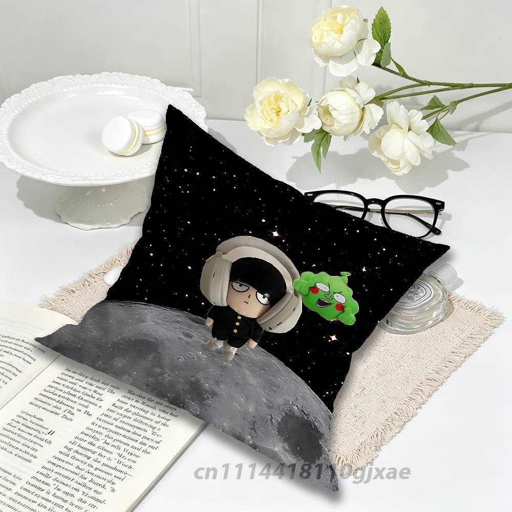 MMob Psycho  Anime Pillow Case For Home Bedroom Car Office Decoration Living Room Sofa Cushion Cover Suitable