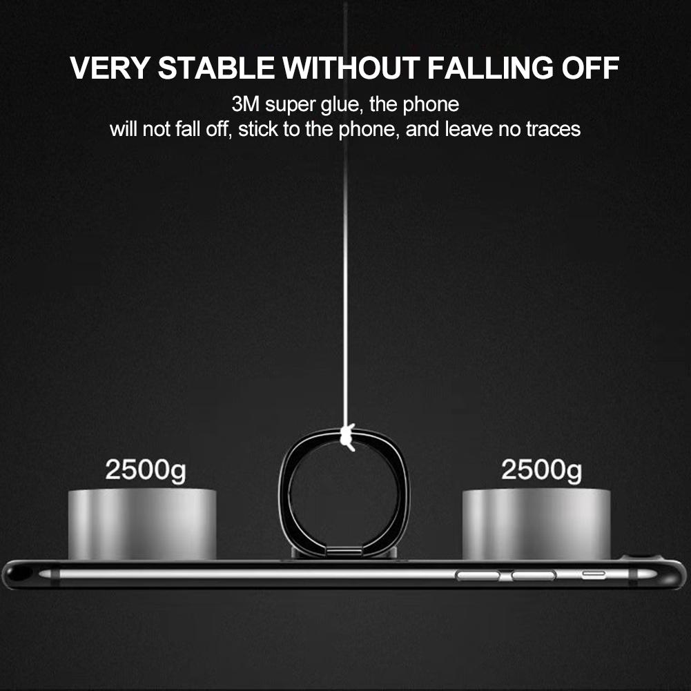 360-degree Rotation Mobile Phone Holder Metal Mobile Phone Stand Ring Buckle Car Mobile Phone Bracket Rotable