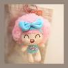 Afro Big Head Cotton Doll Keychain - Cute Plush Backpack Pendant