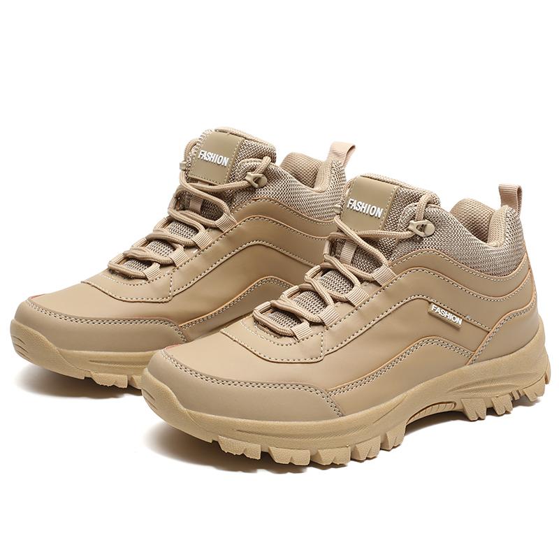 Outdoor Hiking Shoes New Men High-top Hiking Boots Non-slip Wear-resistant Trekking Shoes For Men Ankle Mid Boots Large Size 45