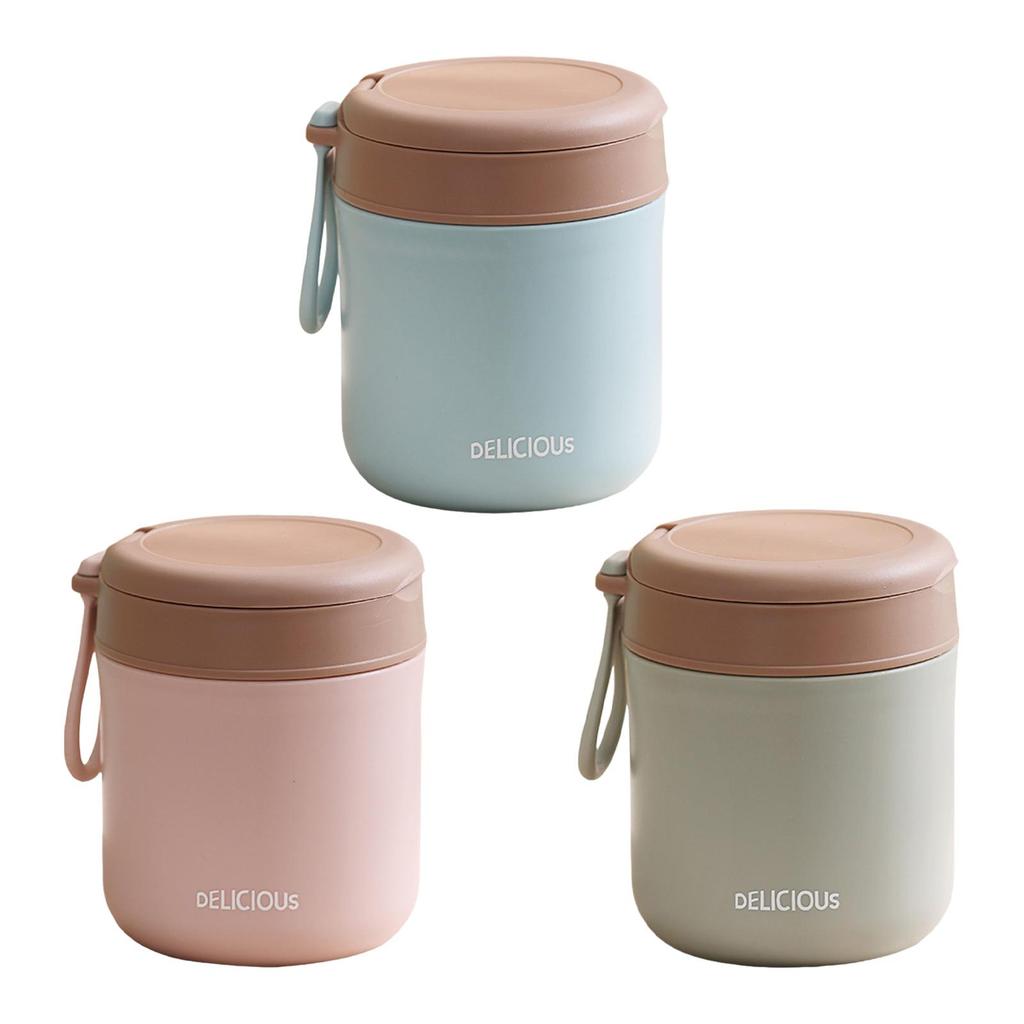 430ML Soup Cup Stainless Steel Leakproof Portable Thermal Jar Wide Mouth Soup Container for Travel Office School Outdoor