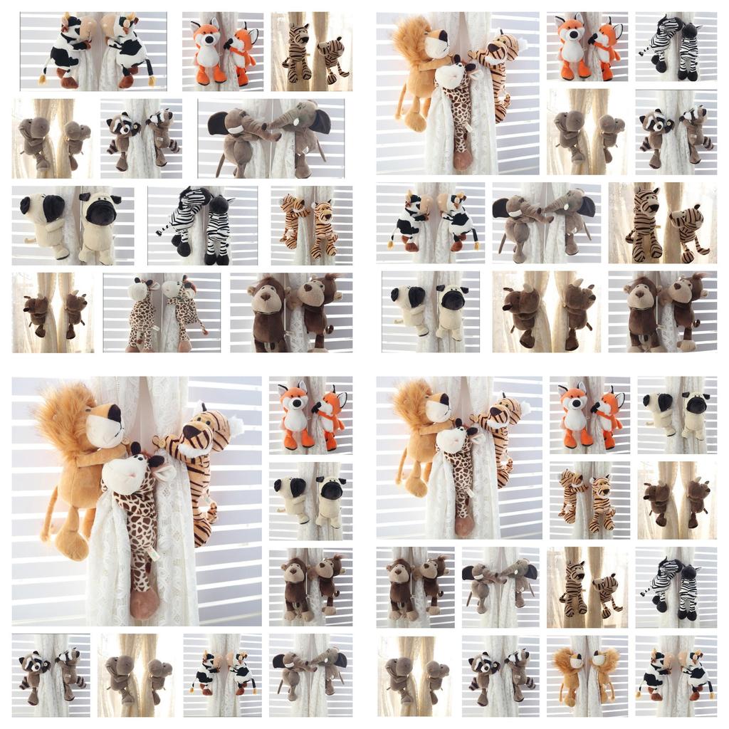 Carini Legacci per Tende con Animali della Giungla Tende Creative e Adorabili per Finestre