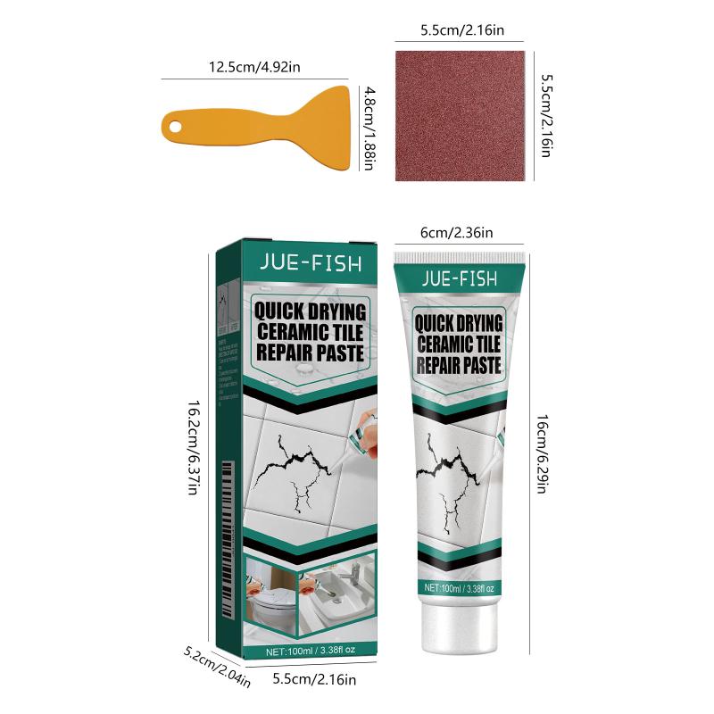 Practical Floor Tile Repair Cream Environmentally Universal Ceramic Repair Agent Quick-Drying Waterproof for Floor Wall Tile