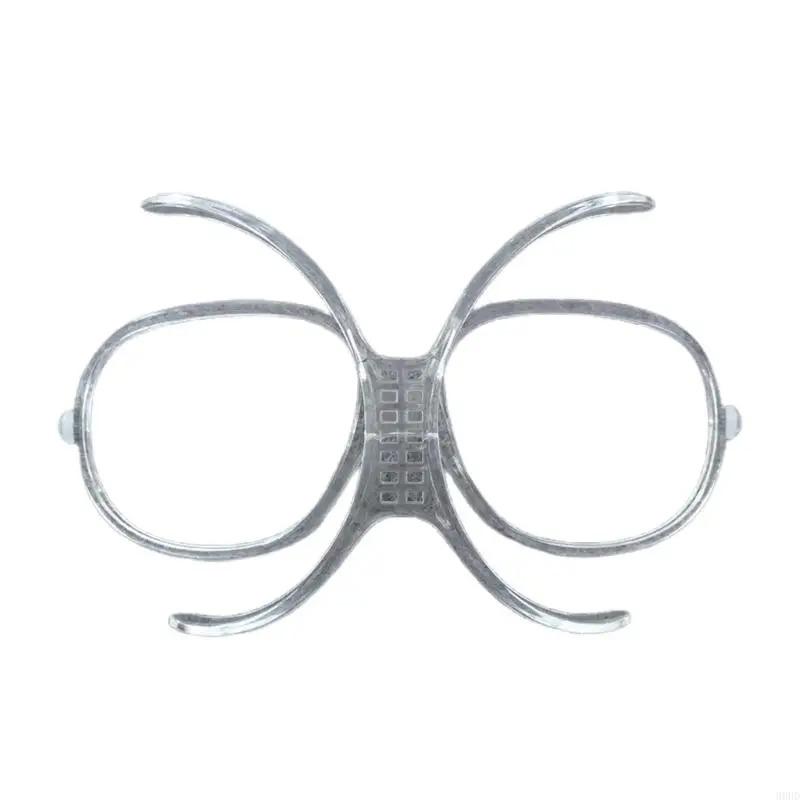 Butterfly Myopia Frame Ski Goggle Insert - PC Adjustable Prescription Lens Adapter Detachable Nearsighted Inner Frame Skiing