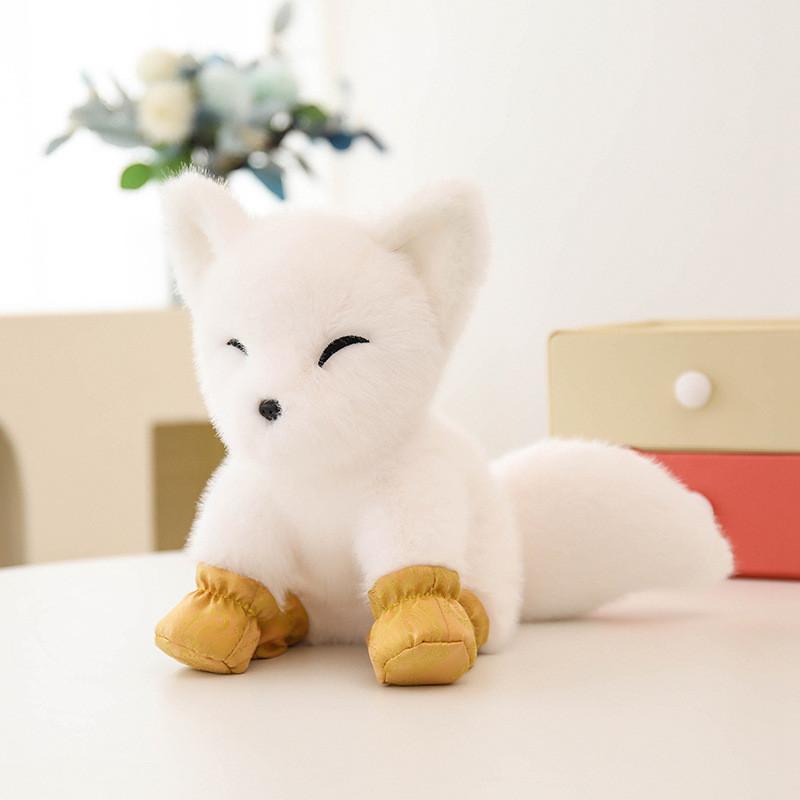 Fox White Snow Plush Toy Cartoon Stuffed Doll Cartoon Room Decoration Kids Gift