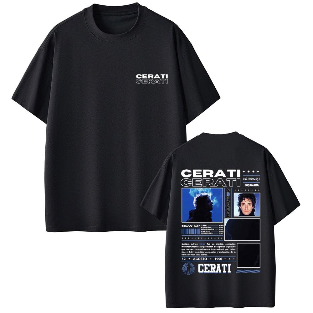 

Singer Gustavo Cerati 100cotton Mens Shirt Hawaiian Luxury Graphic HipHop Tshirt Summer Y2K Short Sleeve Fashion Oversized To... 5XL різнокольоровий