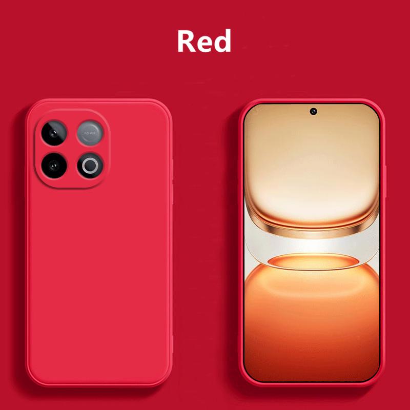 

Чехол для iQOO Z10 Turbo чехол для iQOO Z10 Turbo TurboPro Y300GT накладка ТПУ мягкий противоударный жидкий силикон защитный чехол для телефона For Z10 Turbo Pro красный