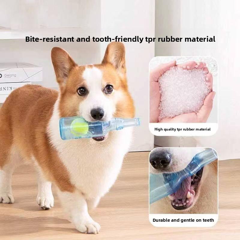 Pet Toy Dog-bite Sound Tennis Ball Bottle Bite-resistant Teething Pet Toy Interactive Dog Toy