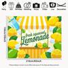 2D Plane 1 Piece of Cute Freshly Squeezed Lemonade-themed Background Fabric Party Decoration Banner Birthday