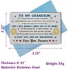 EE&YU Grandson Card Gifts - Adult Grandson Birthday Valentiens Day Card, Best Grandson Card from Grandma, I Love Grandson Present, Proud Grandson