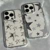 Custodia Trasparente con Fantasia Trendy Stella Brillante per iPhone 17 Air 16 e 15 14 13 12 11 Pro Max Plus SE Cover Posteriore