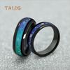 Unisex Female Male Heart Heartbeats Color Changeable by Mood Band Lovers Couple Ring