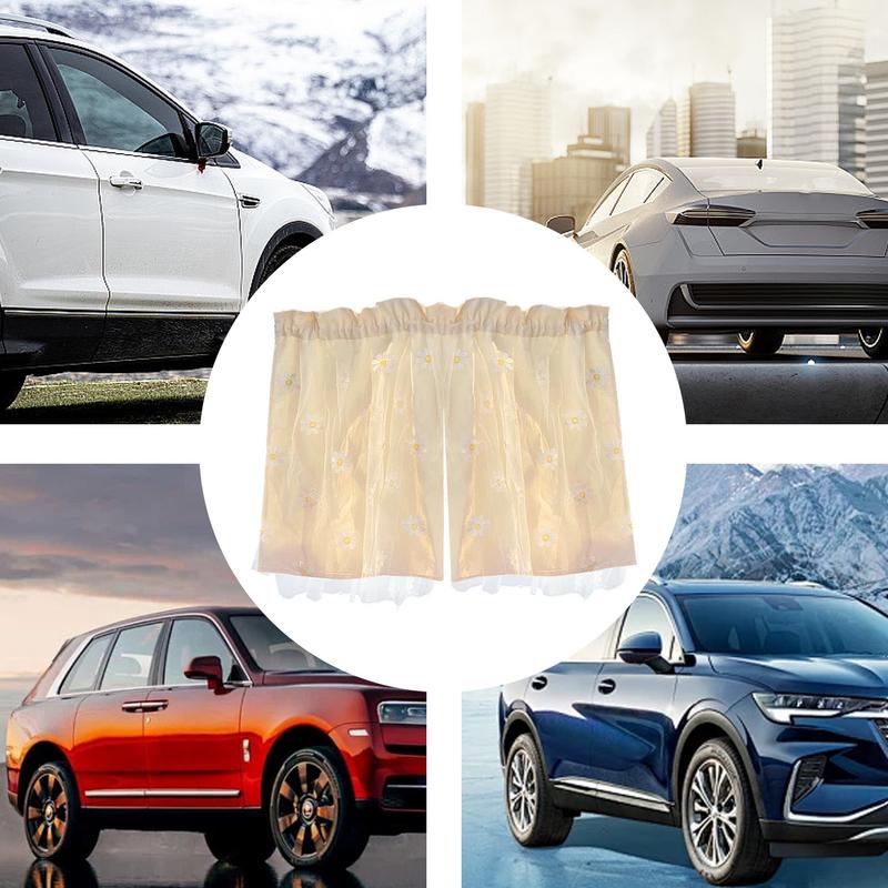 Fensterabdeckung für Auto Niedlich Bestickt Sonnenschutz Fensterblende Tragbare Auto-Fensterblenden Verdunkelung Auto Camping Fensterabdeckungen Sonne
