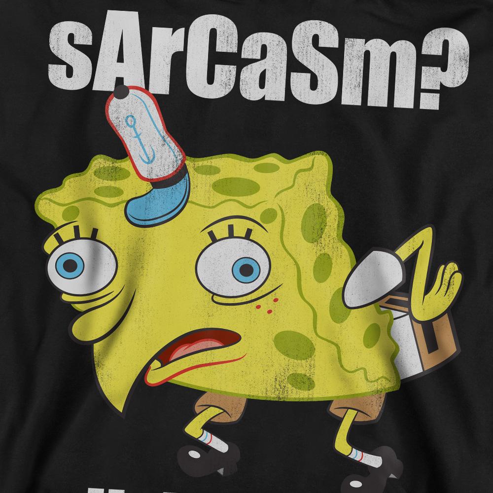 SpongeBob SquarePants Unisex Adult Sarcasm Meme Sweatshirt
