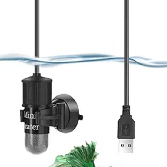 1 Set Aquarium-Heizung, USB-betriebener Mini-Aquarium-Heizstab mit Saugnapf für Tanks, Aquarien, Terrarien