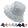 Cotton Bucket Hat UV-Protection Fishing Cap Travel Outdoor Beach Hat  Women Men