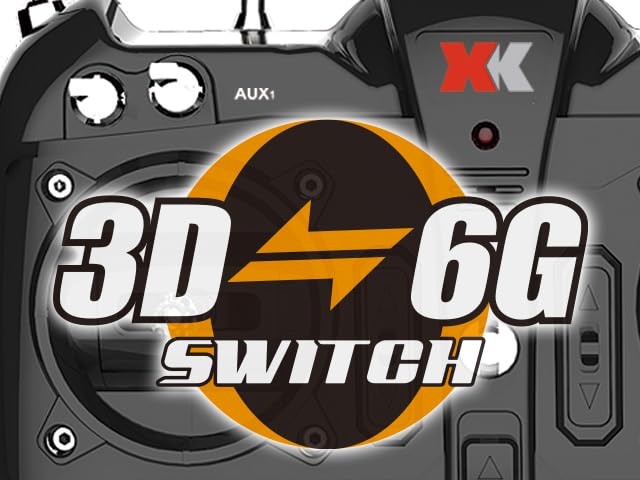 Hitec XK K100 RTF Sistem 3D6G Oficial Japonez Sub Standarde Tehnice Radio Micro Fără Înregistrare Kit K100RTF, Elicopter cu 6 Canale 2,4 GHz,