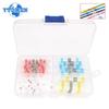 50/100pcs Heat Shrink Butt Waterproof Solder Seal Wire Cable Splice Terminal Kit Crimp Terminals Connector Electrical, with Box