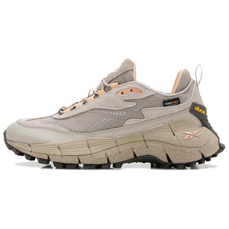 

Reebok ZIG KINETICA 2.5 EDGE Waterproof And Breathable Low top Casual Trail Running Shoes Unisex Light Khaki Sneakers 100074669 36