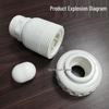 Liansu PVC Vertical Ball Check Valve – One-Way Backflow Preventer for Low Water Pressure and Anti-Backflow.