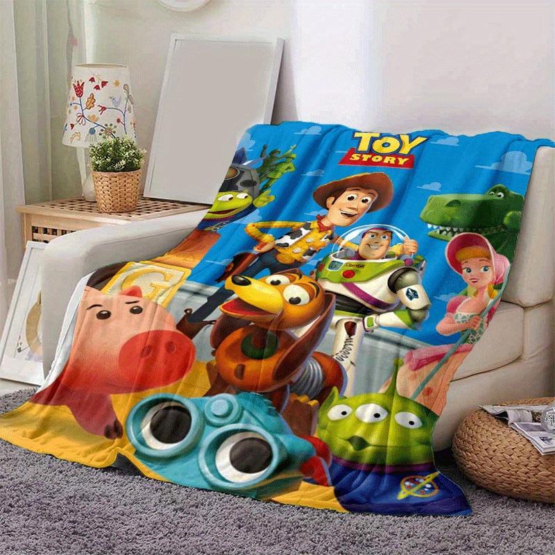 1pc Toy Story Printing Blanket - Soft, All-Season Throw for Office Blanket, | Personalized Gift with Adorable Cartoon Design