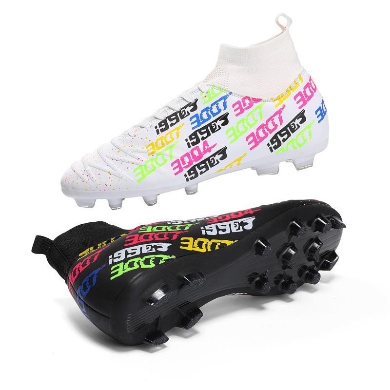 

Футбольные бутсы с высоким верхом, уличные мужские спортивные футбольные бутсы с длинными ногтями, большие размеры, молодые спортивные футбольные бутсы 35