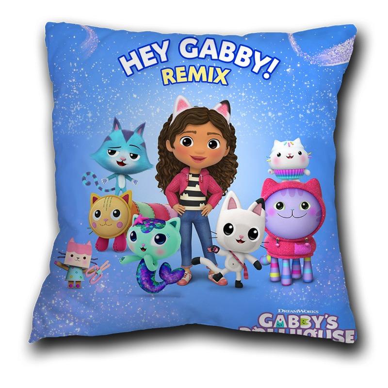 Kids Gabbys Dollhouse Gabby Cats Pillowcase 40x40cm 45x45cm Decorative Pillows 60x60