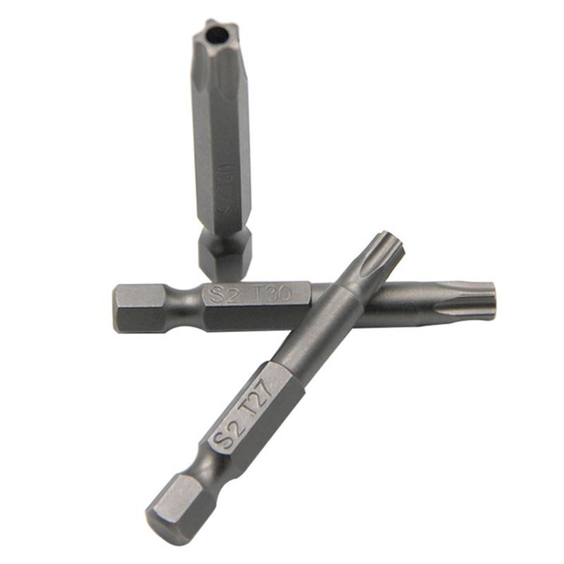 7-teiliges Fünfstern-Hohl-Schraubendreherbit mit Loch S2 Magnetisches Schraubendreherbit-Set Schraubendreherkopf Schraubendreher