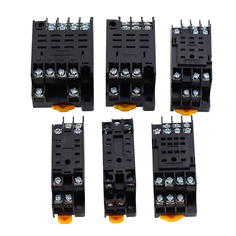 1pcs 8pin 11pin 14pin PYF/PTF 14A Relay Base PYF08A MY2NJ MY3NJ MY4NJ LY2NJ LY3NJ LY4NJ Small Intermediate Relay HH52P/HH64P Relays 5