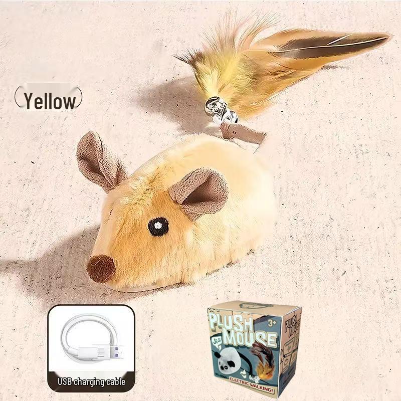 Intelligent Automatic Electric Mouse Toy for Cats - Plush Self-Amusement Toy for Children