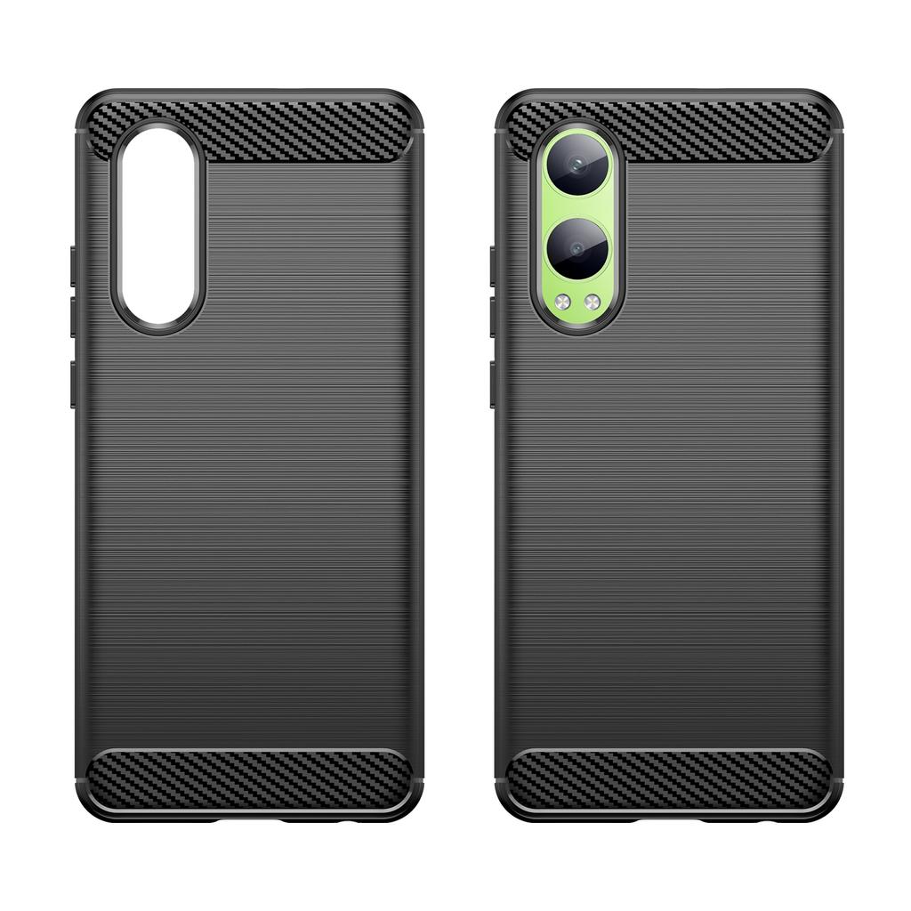 For Oppo K12x 5G (China)/OnePlus Nord CE4 Lite 5G Case Brushed TPU Phone Cover Carbon Fiber Texture