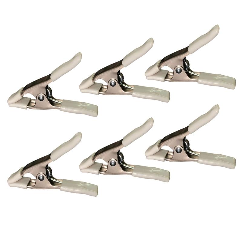 

Heavy Duty A Clamps with Spring Mechanism Strong Metal Iron Construction for Woodworking Crafts Garden Greenhouse