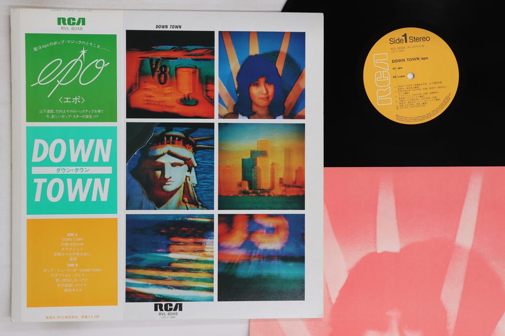 LP Record EPO - Down Town RVL8048 RCA 1980 Japan Obi Japanese Pop/Rock Used