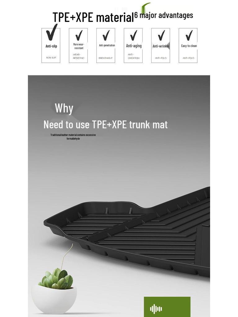 TPE Trunk Mat Compatible with Geely Xingyue, Xingyue L, Xingyue S, Binrui, Haoyue, and Haoyue PRO.