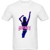 Amoyeah Men's Britney Spears Piece of Me Printed T Shirts Cotton Graphic Tees XXXL White