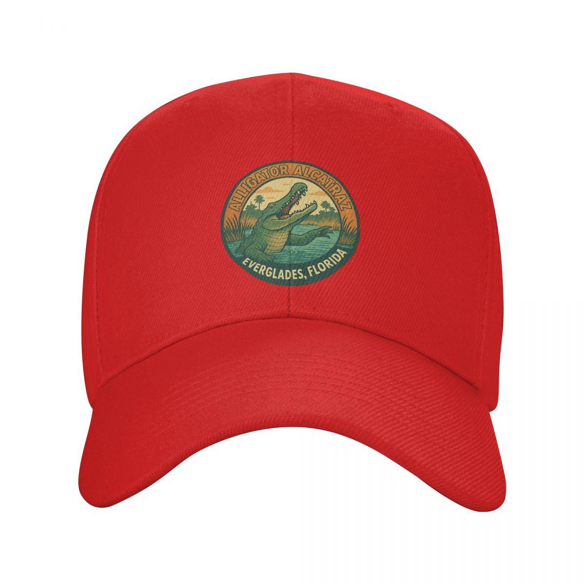 Alligator Alcatraz Florida Everglades Baseball Caps Snapback Men Women Hats Outdoor Cap Streetwear Baseball Hat Casquette One Size