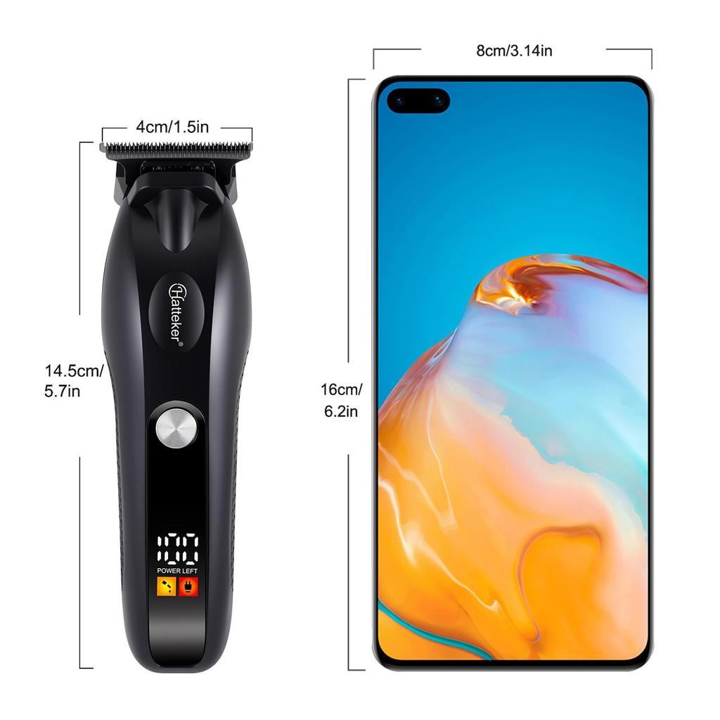 Electric Clippers Cordless Digital Display with LED Screen for Professional Barber Use Shaving and Oil Headcut Sculpting USB Rechargeable