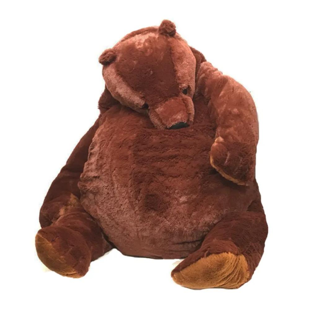 40cm -100cm simulation DJUNGELSKOG Brown Bear Giant Plush Bear Toy Stuffed Animals Soft Cushion Girl Kids Birthday Gift about 35-40cm small